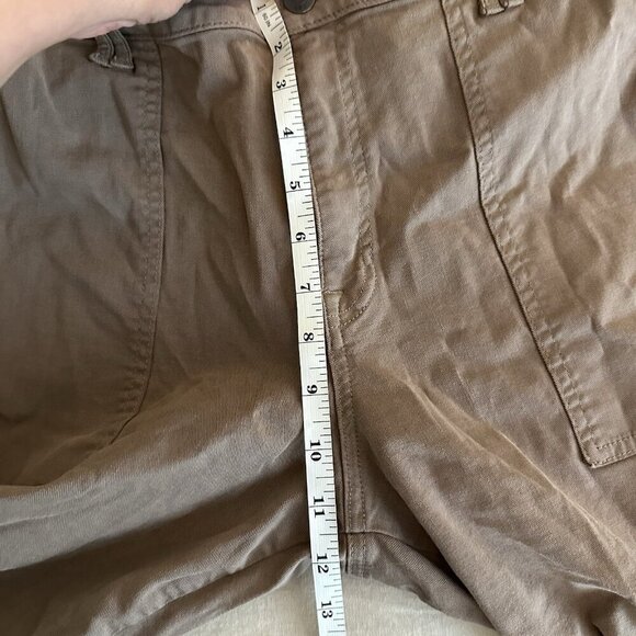 Pistola Crop Pants Safari Brown Sz 32 Revolve Punk Military Cargo Utility Grunge - Picture 10 of 11
